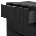 Meuble TV Callo cannelé à 3 tiroirs