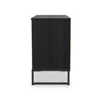 Meuble TV Callo cannelé à 3 tiroirs