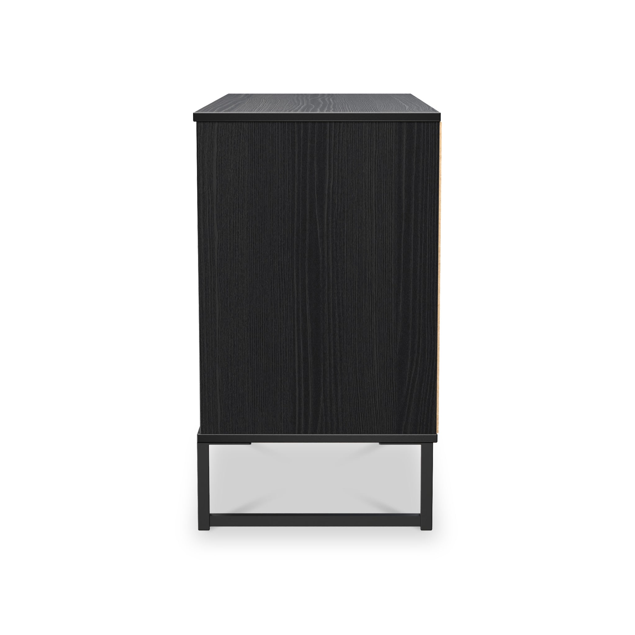 Meuble TV Callo cannelé à 3 tiroirs