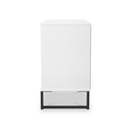 Meuble TV Callo cannelé à 3 tiroirs