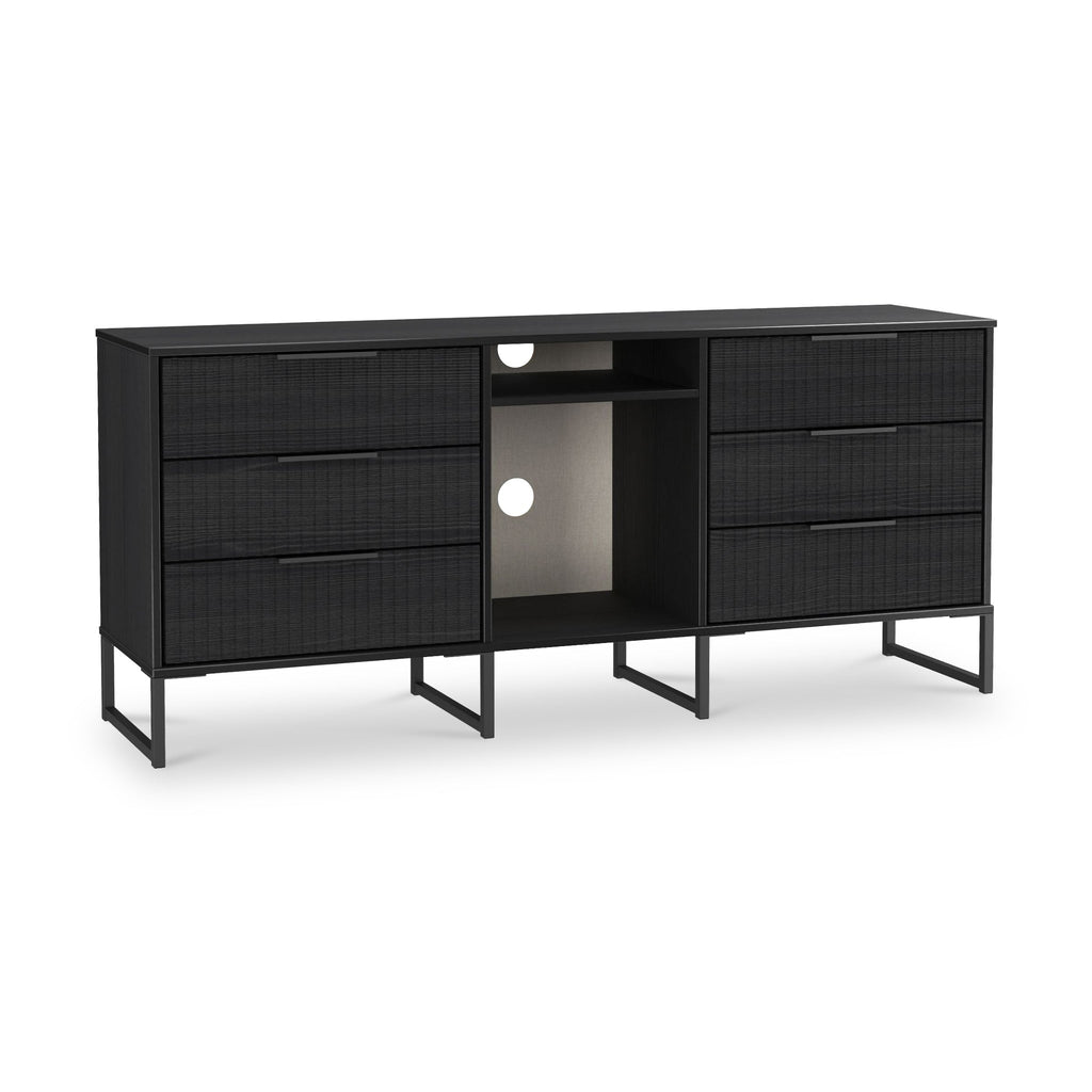 Buffet Callo cannelé à 6 tiroirs