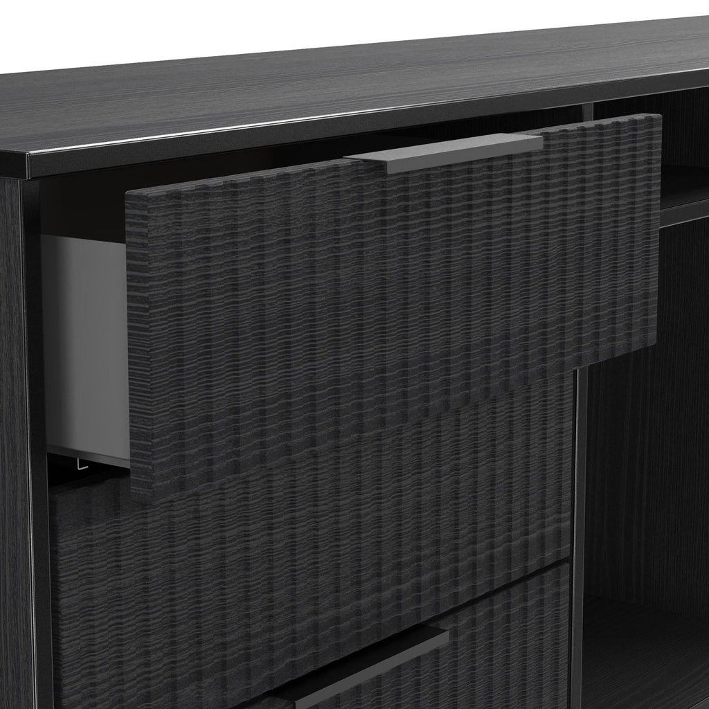 Buffet Callo cannelé à 6 tiroirs