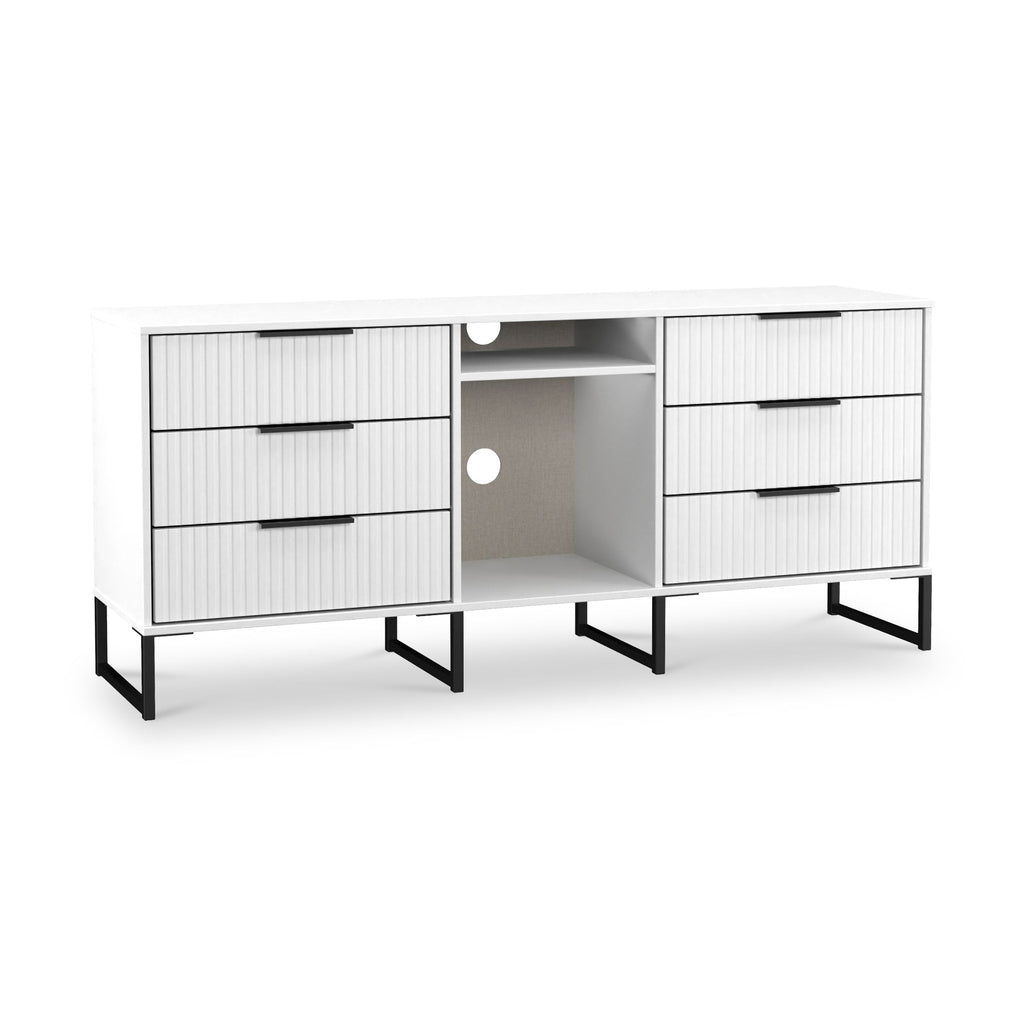 Buffet Callo cannelé à 6 tiroirs