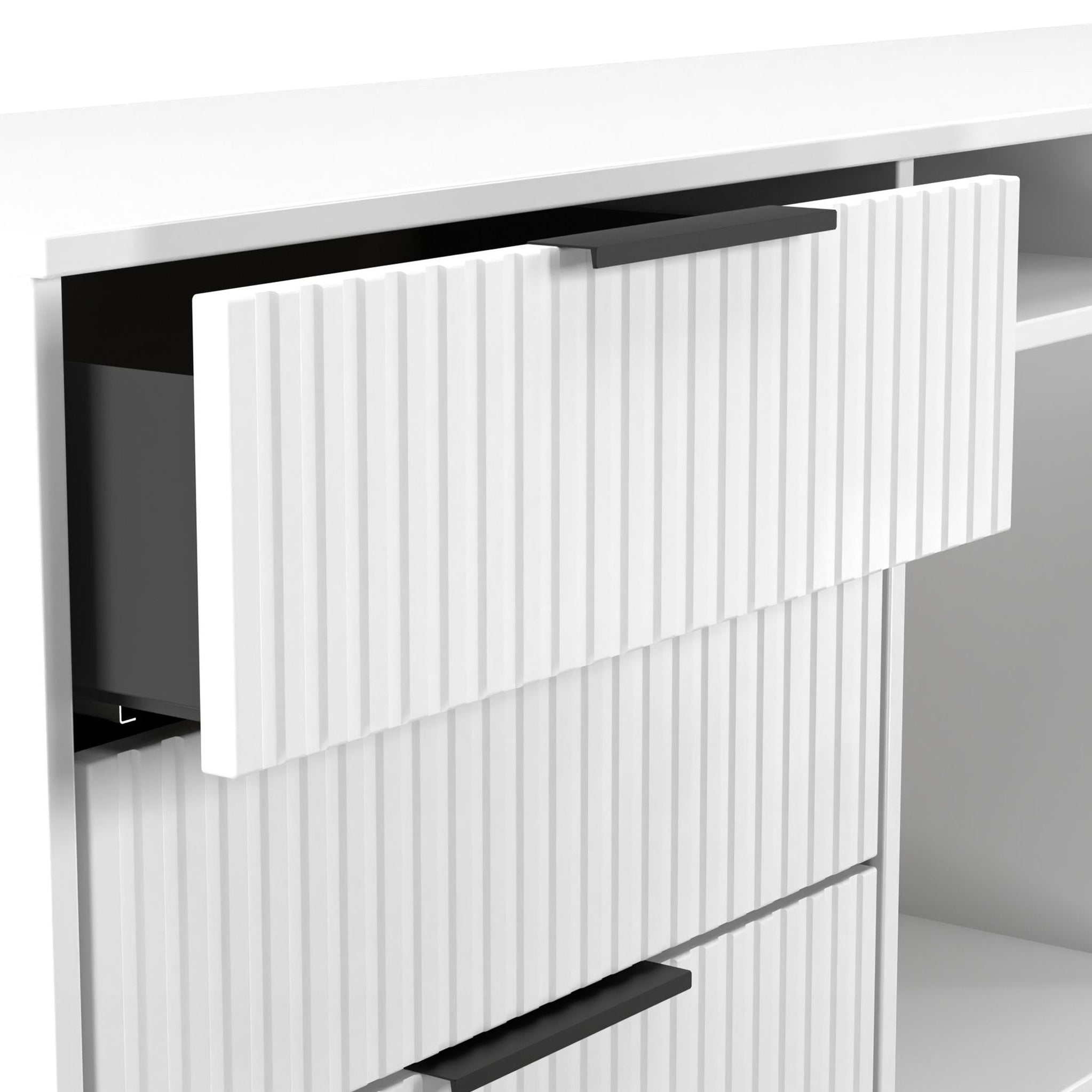 Buffet Callo cannelé à 6 tiroirs