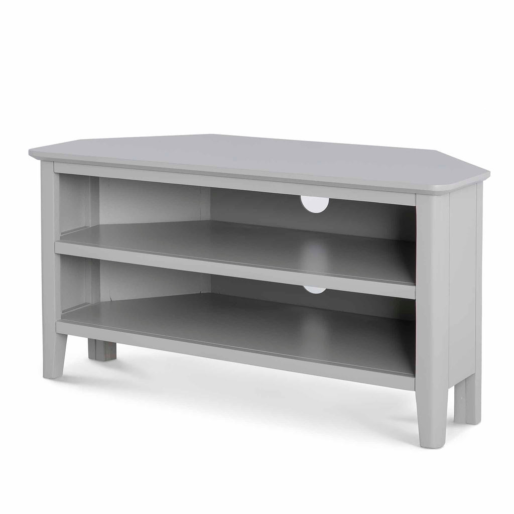 Meuble TV d'angle gris Elgin
