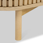 Buffet à quatre portes en chêne à lattes Finch