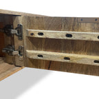 Meuble TV Enzo Geometric en bois de manguier