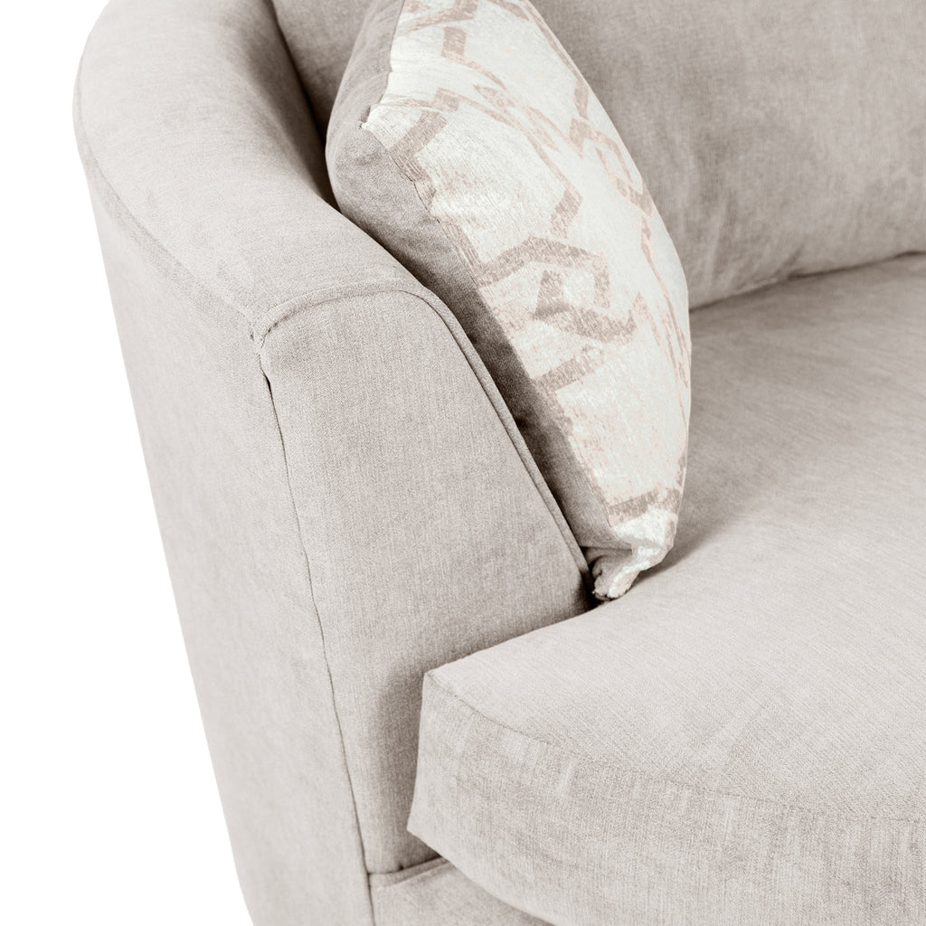 Fauteuil pivotant en chenille Fernley