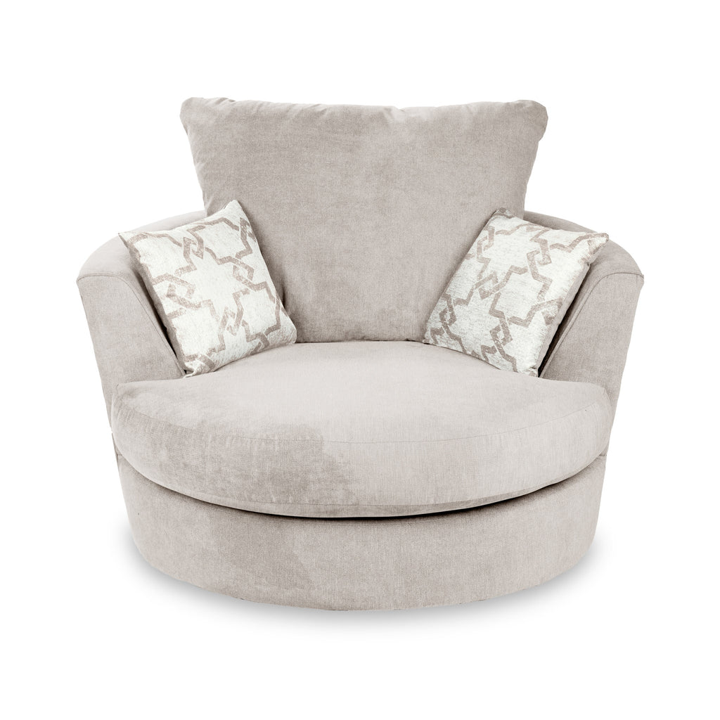 Fauteuil pivotant en chenille Fernley