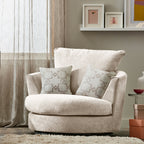 Fauteuil pivotant en chenille Fernley