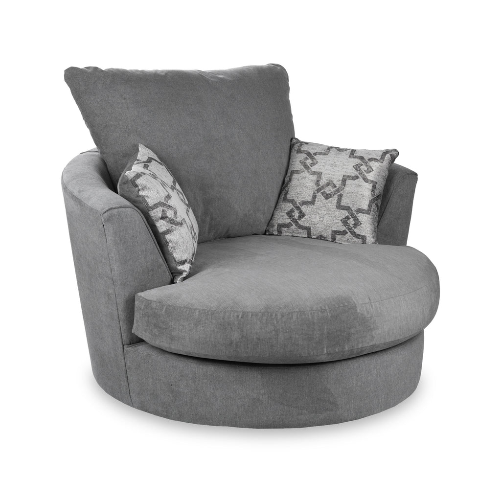 Fauteuil pivotant en chenille Fernley