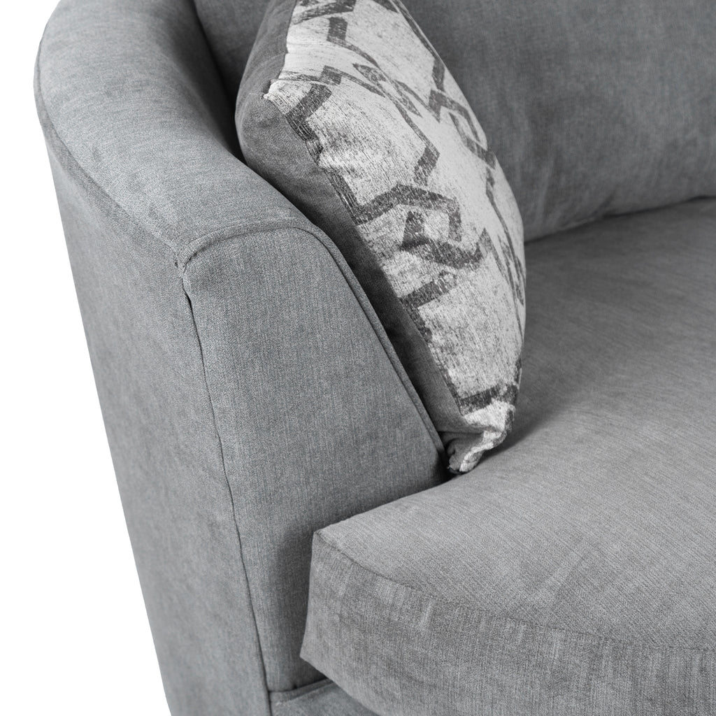 Fauteuil pivotant en chenille Fernley