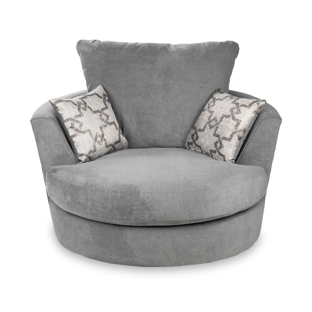 Fauteuil pivotant en chenille Fernley