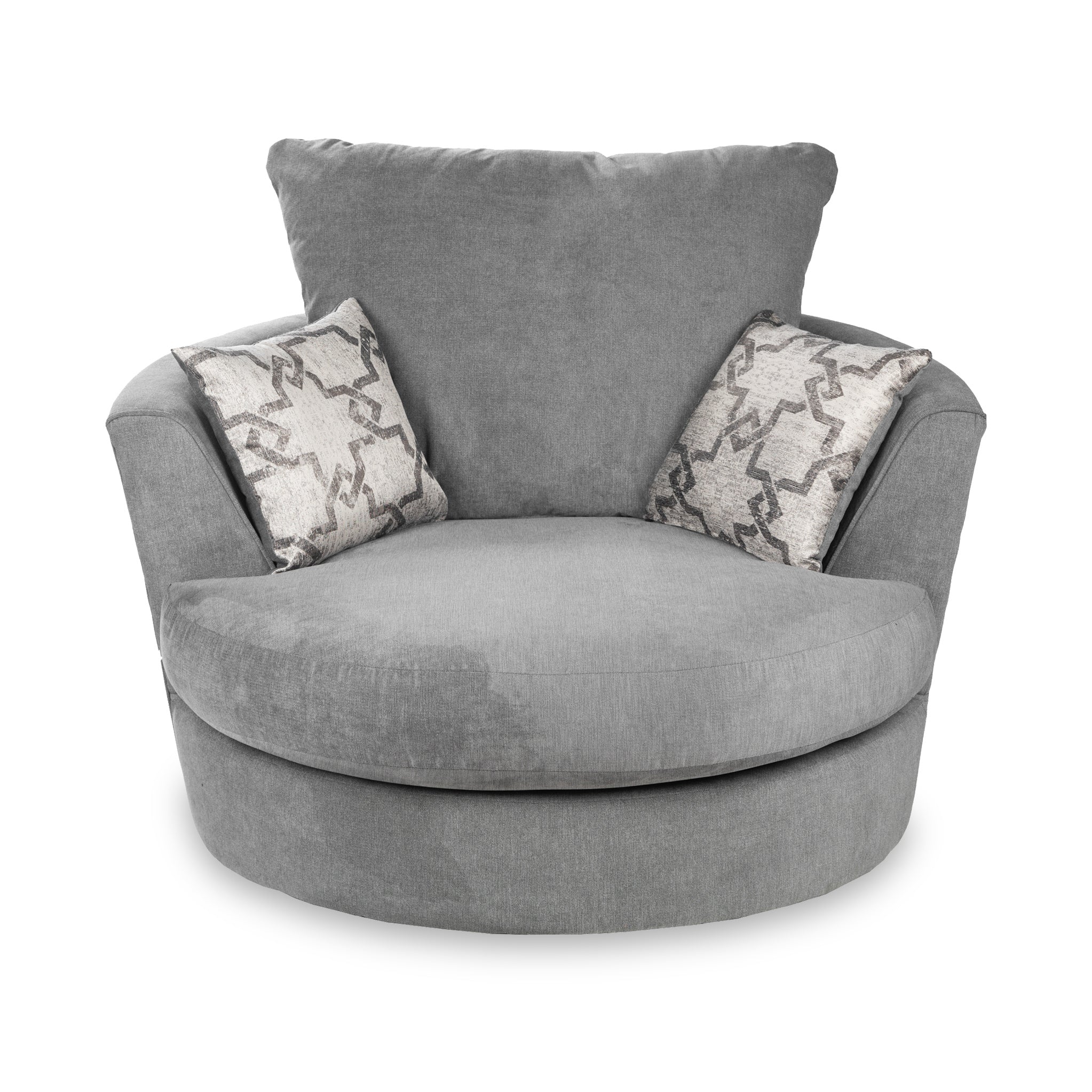 Fauteuil pivotant en chenille Fernley