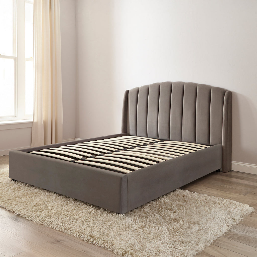 Cadre de lit coffre plissé Barnet