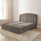 Cadre de lit coffre plissé Barnet