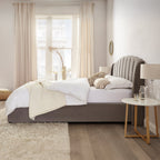 Cadre de lit coffre plissé Barnet