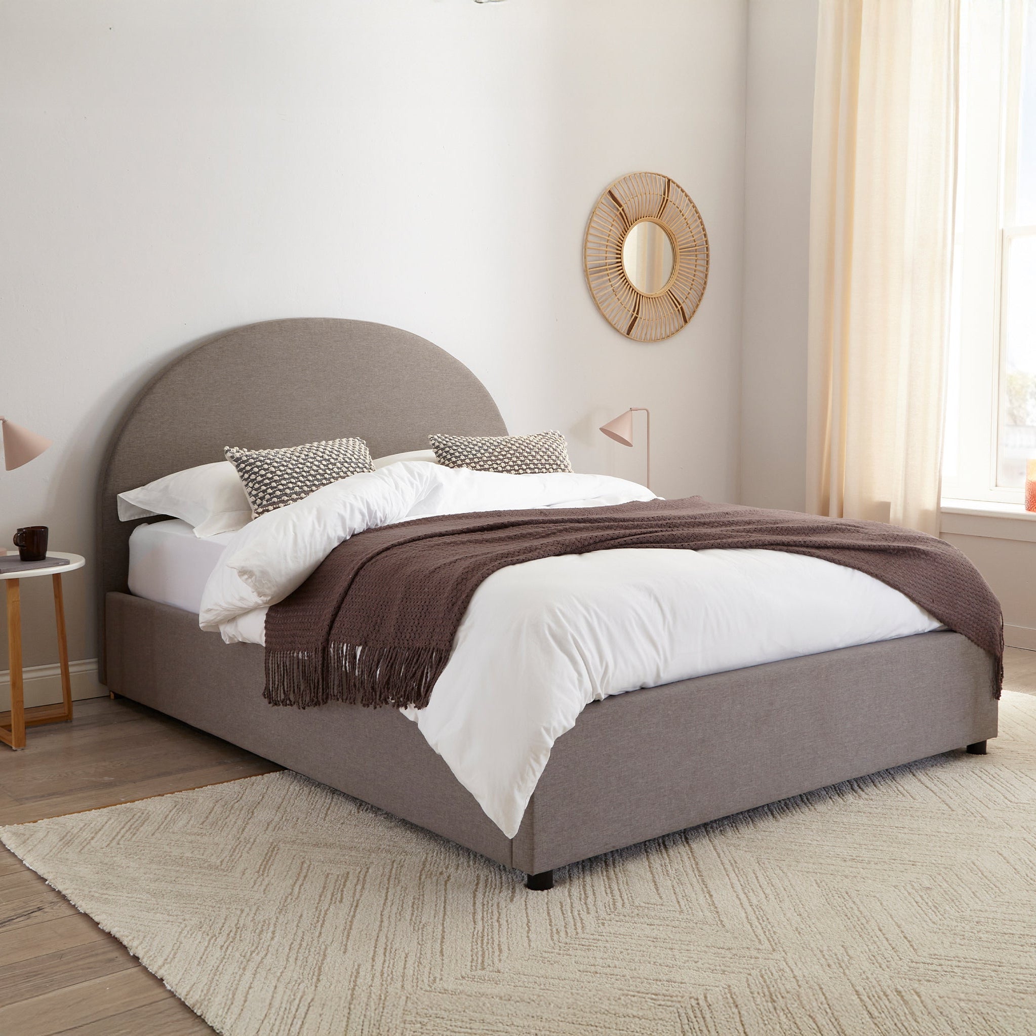 Cadre de lit coffre demi-cercle Hounslow