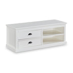 Meuble TV Leighton blanc de 120 cm de large