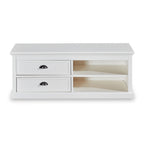Meuble TV Leighton blanc de 120 cm de large