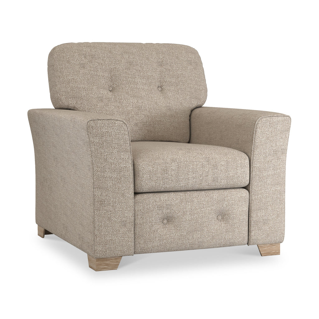 Fauteuil en tissu à tissage texturé Cheswick