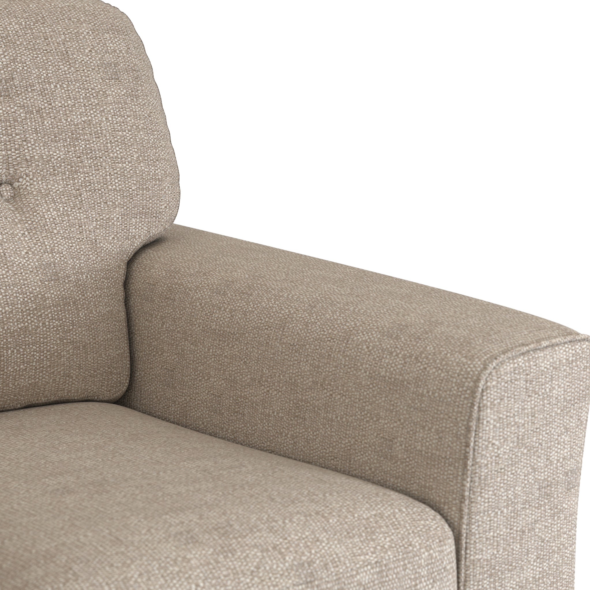 Fauteuil en tissu à tissage texturé Cheswick