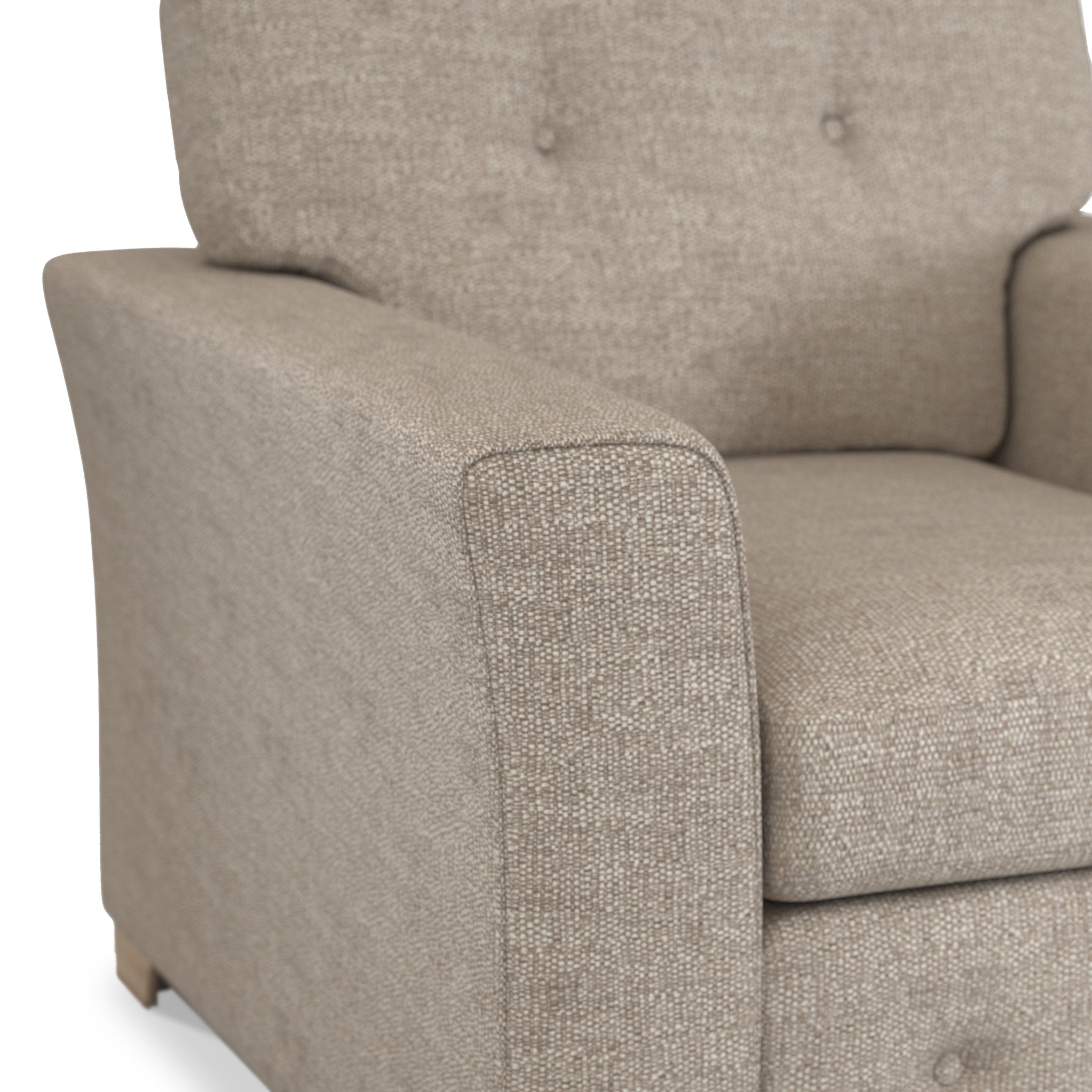 Fauteuil en tissu à tissage texturé Cheswick