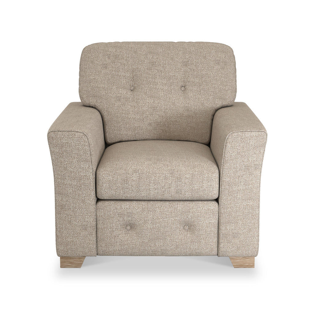 Fauteuil en tissu à tissage texturé Cheswick