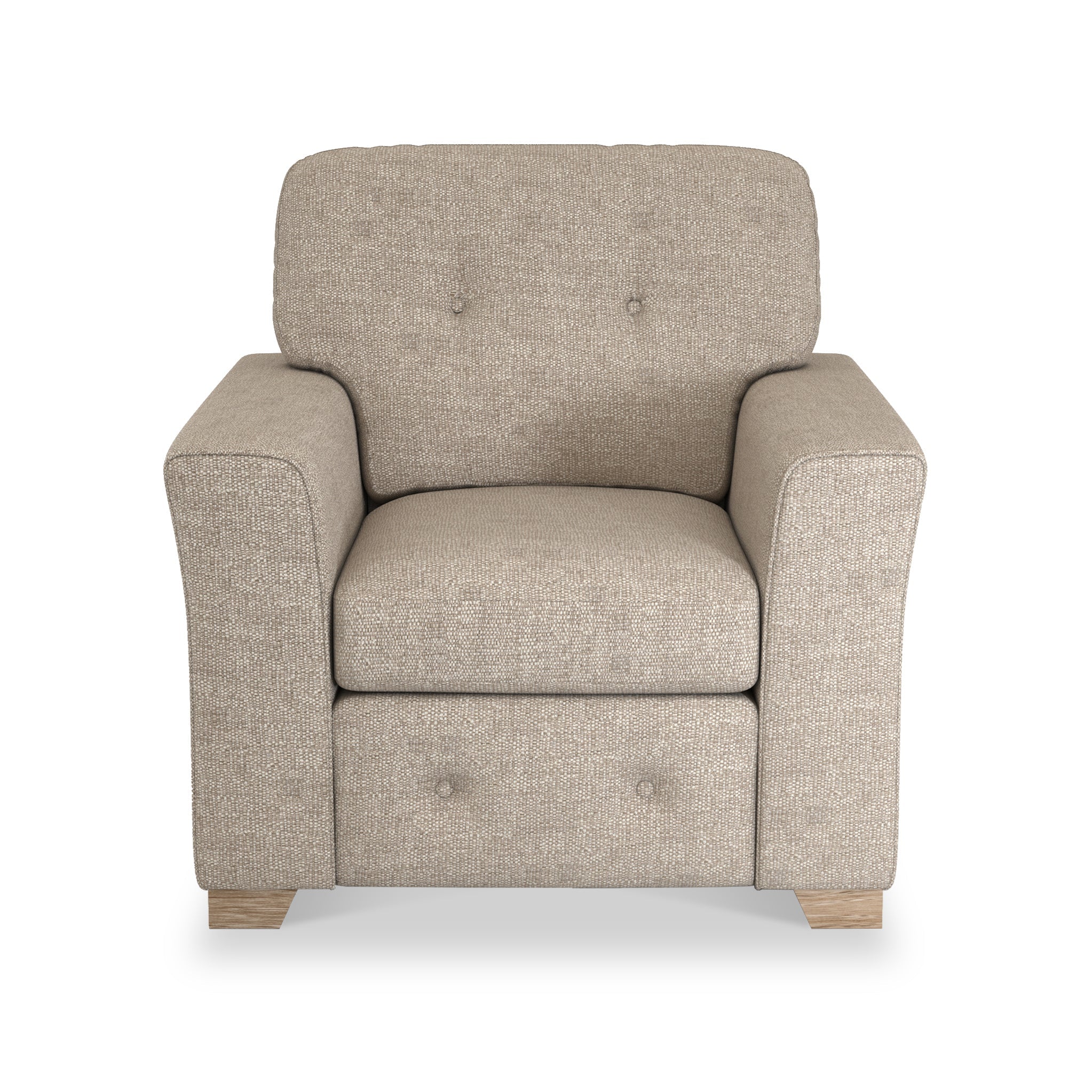 Fauteuil en tissu à tissage texturé Cheswick