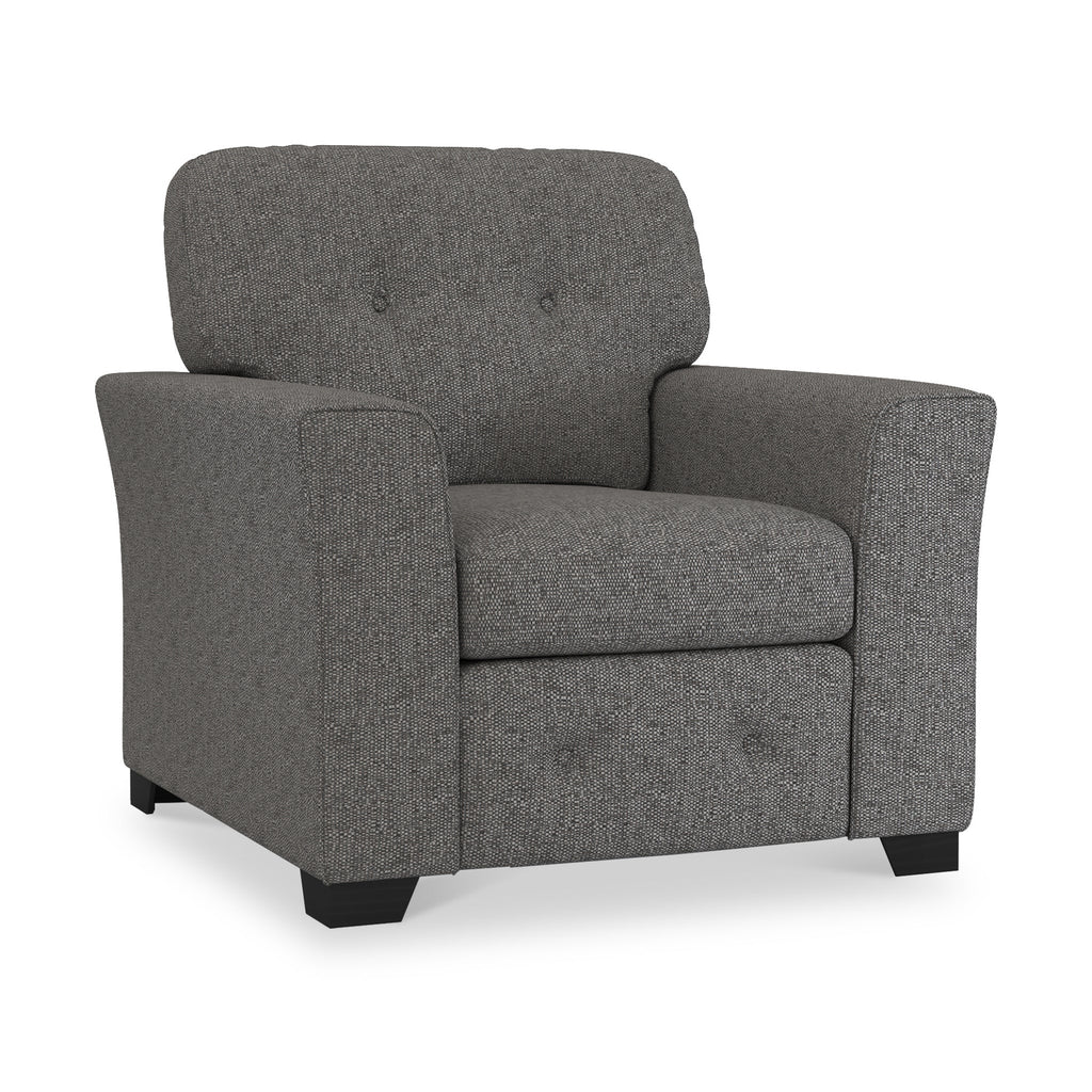 Fauteuil en tissu à tissage texturé Cheswick