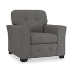 Fauteuil en tissu à tissage texturé Cheswick
