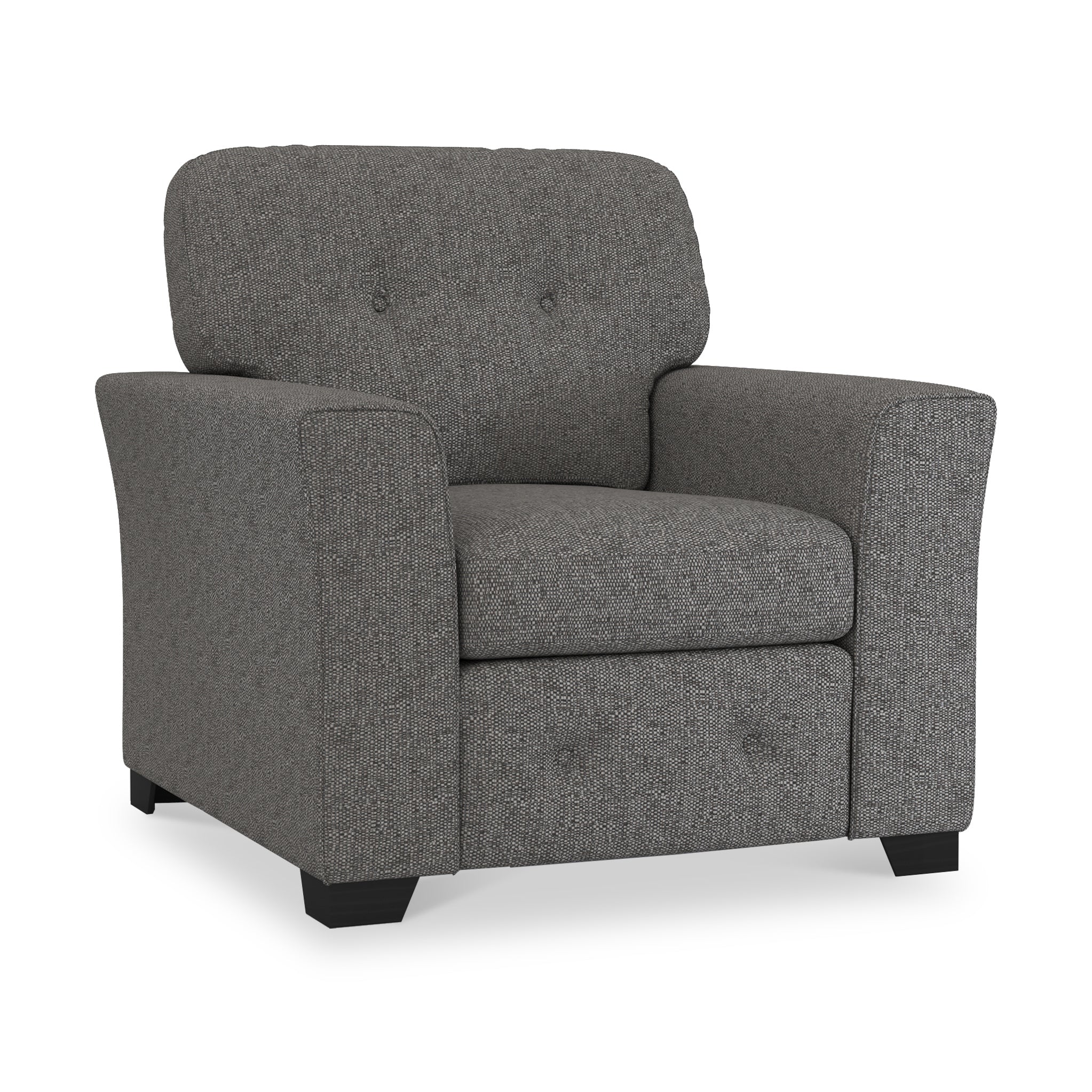 Fauteuil en tissu à tissage texturé Cheswick