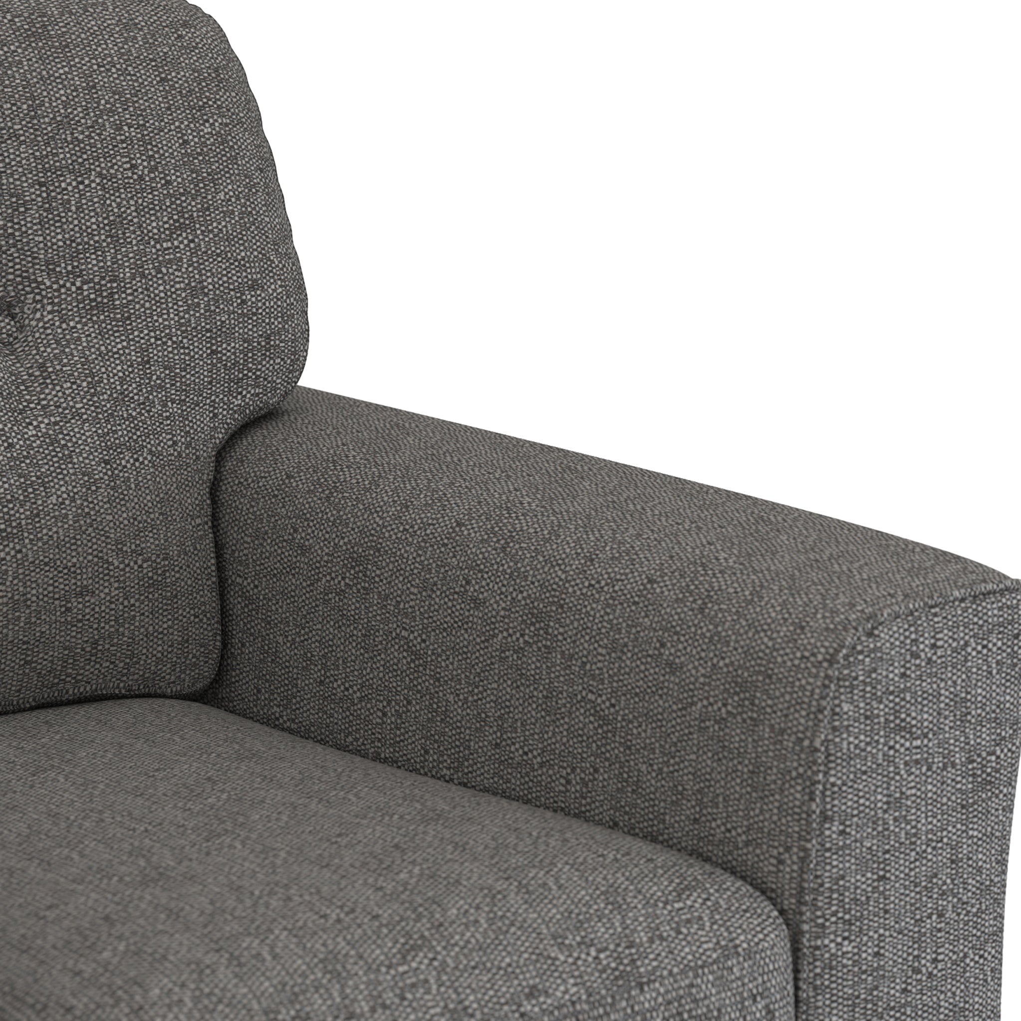 Fauteuil en tissu à tissage texturé Cheswick