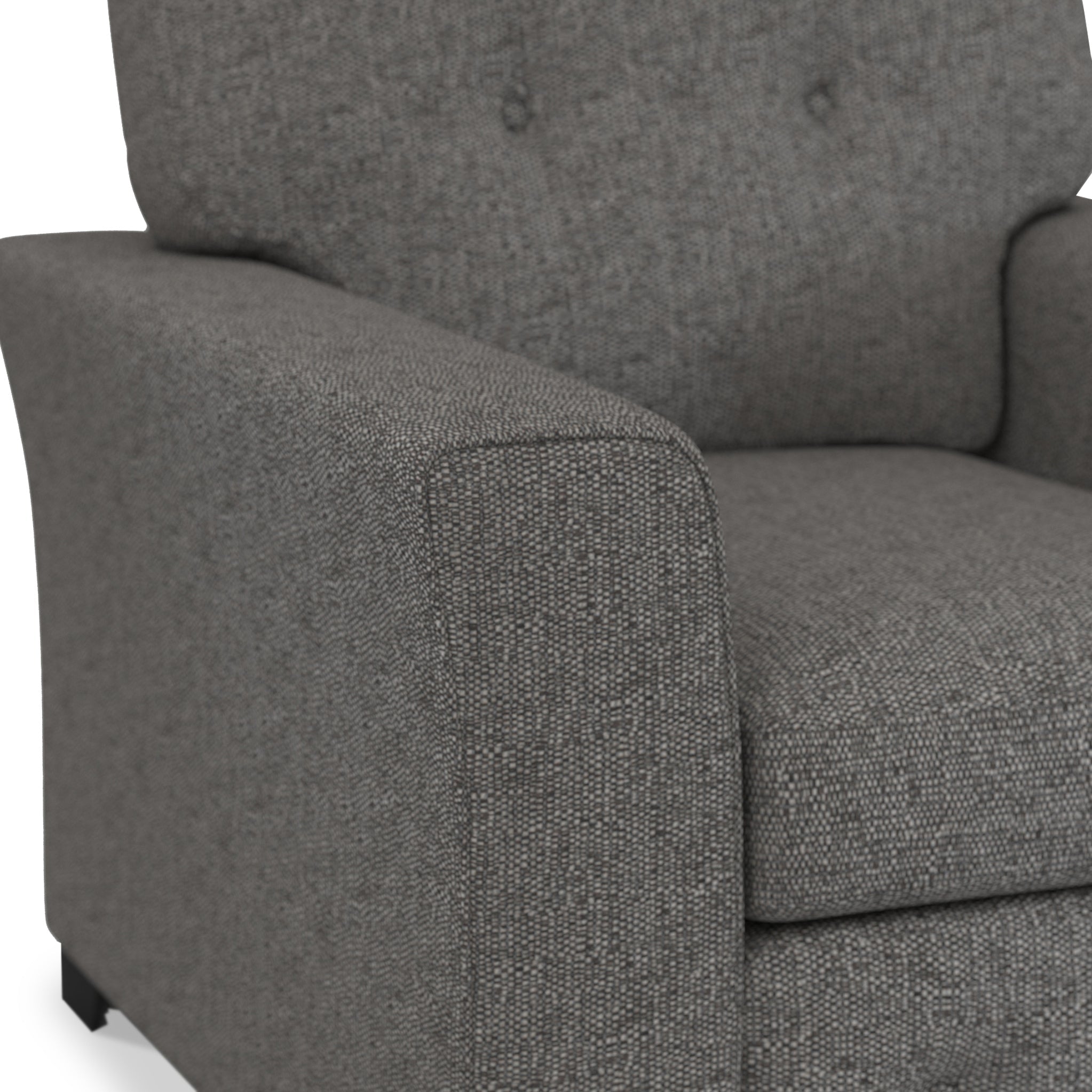 Fauteuil en tissu à tissage texturé Cheswick