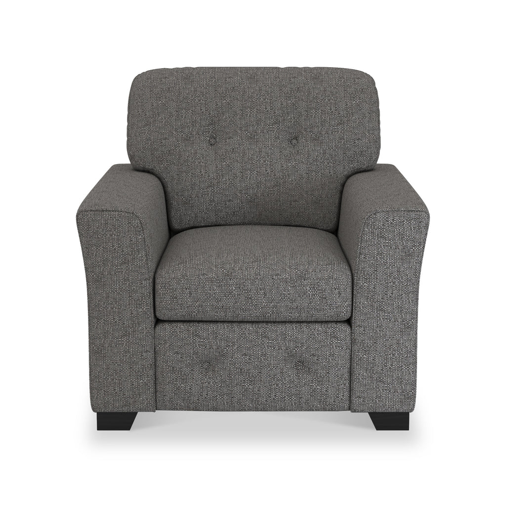 Fauteuil en tissu à tissage texturé Cheswick
