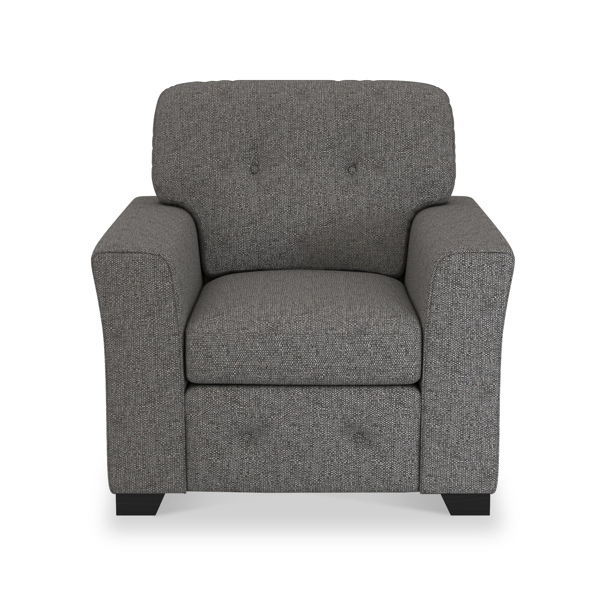 Fauteuil en tissu à tissage texturé Cheswick