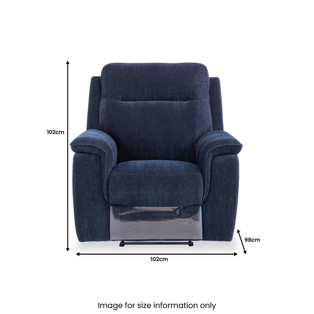 Fauteuil inclinable électrique en tissu Weston