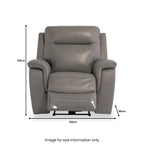 Fauteuil inclinable électrique en cuir Walter Grey