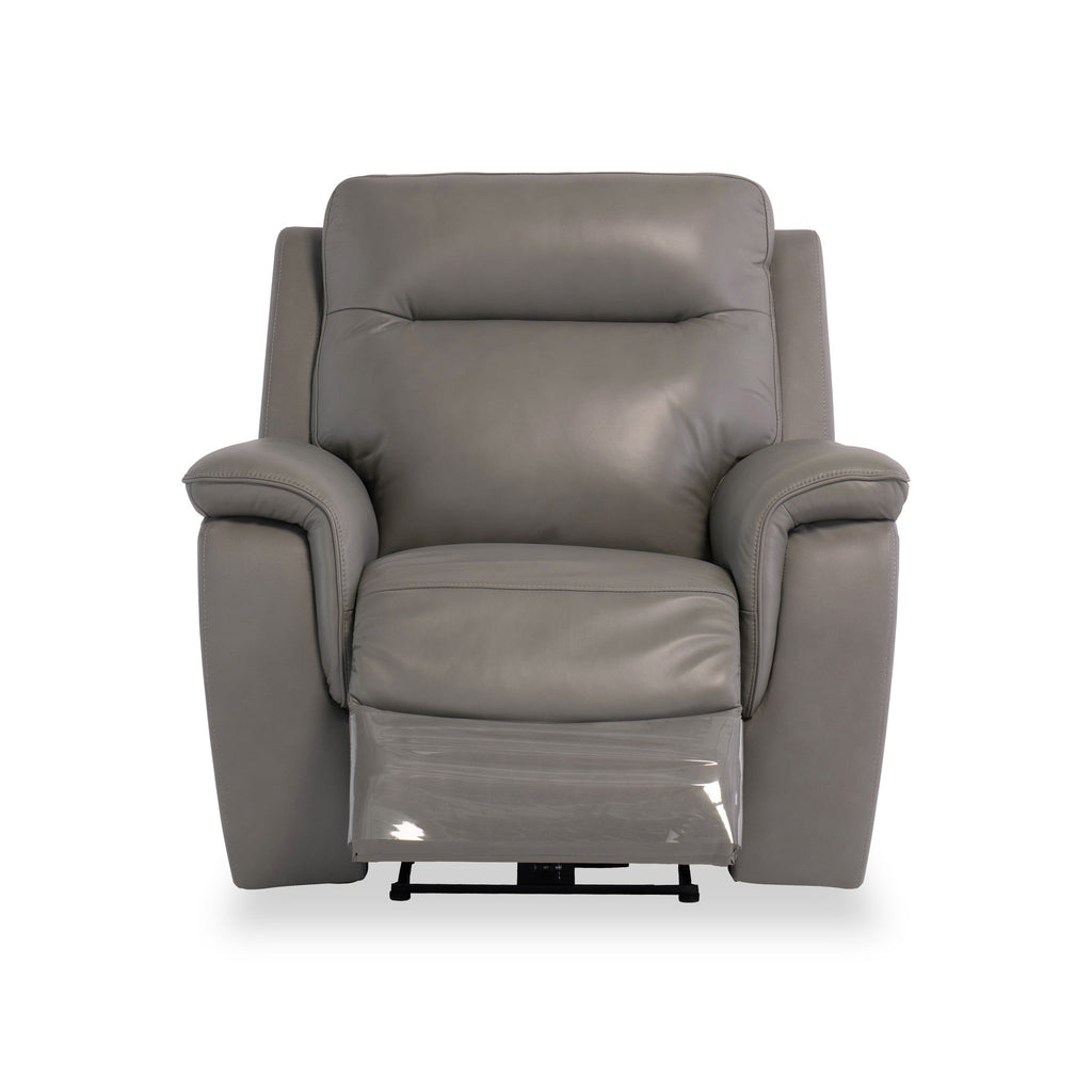 Fauteuil inclinable électrique en cuir Walter Grey