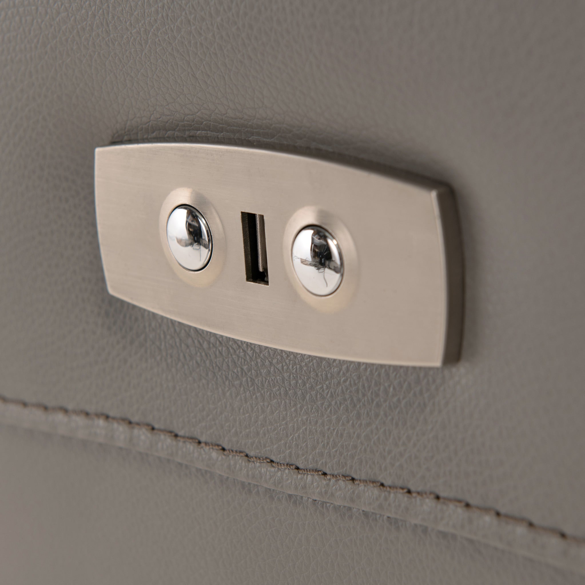 Fauteuil inclinable électrique en cuir Walter Grey