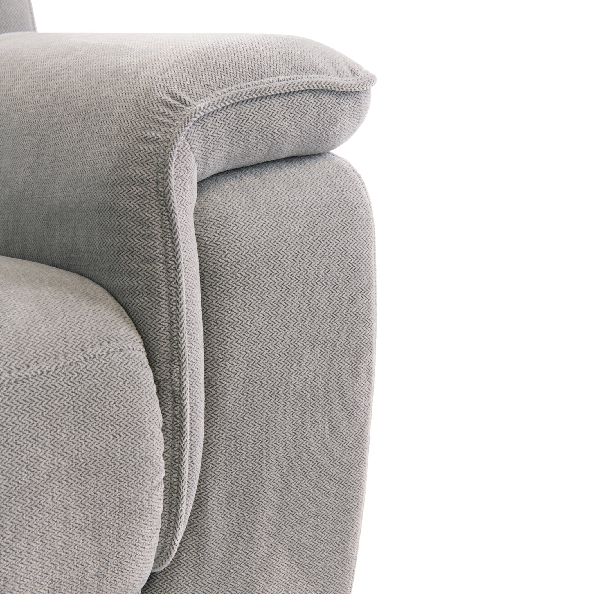 Fauteuil inclinable électrique en tissu Weston