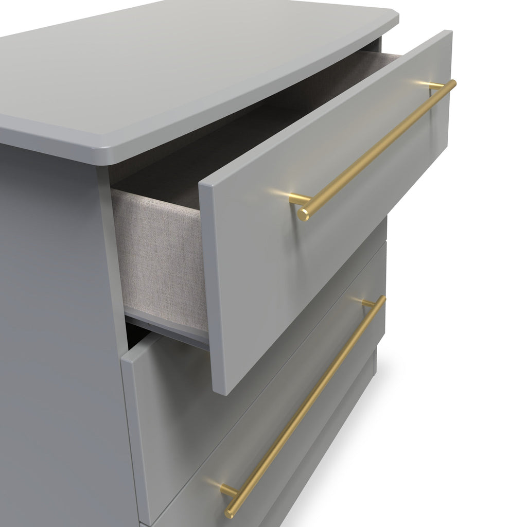 Commode à 3 tiroirs Bramham grise