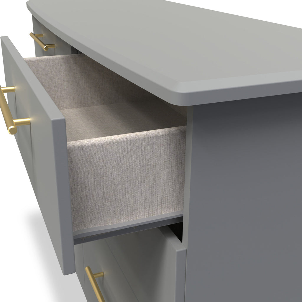 Commode large à 6 tiroirs Bramham Grey