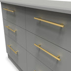 Commode large à 6 tiroirs Bramham Grey