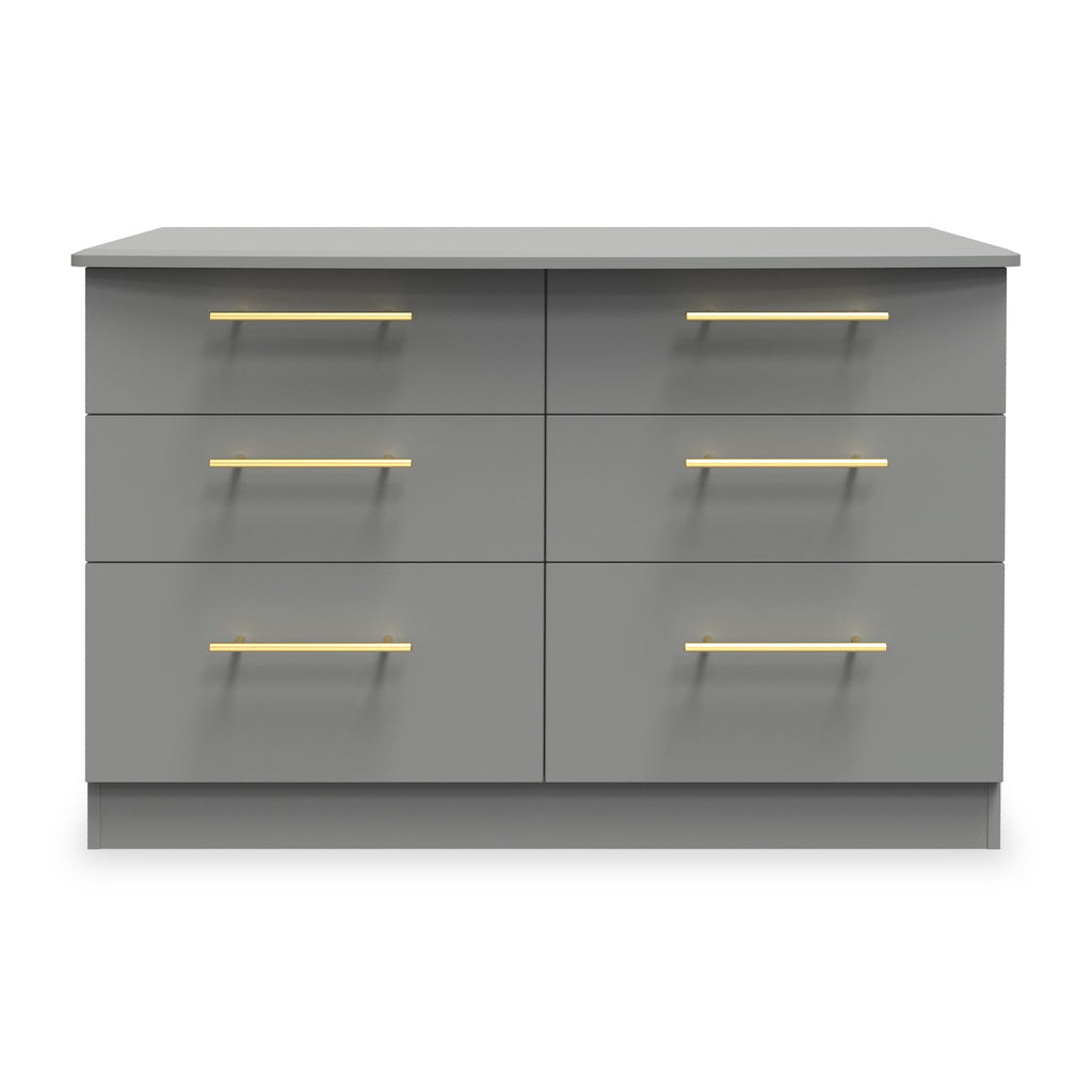 Commode large à 6 tiroirs Bramham Grey