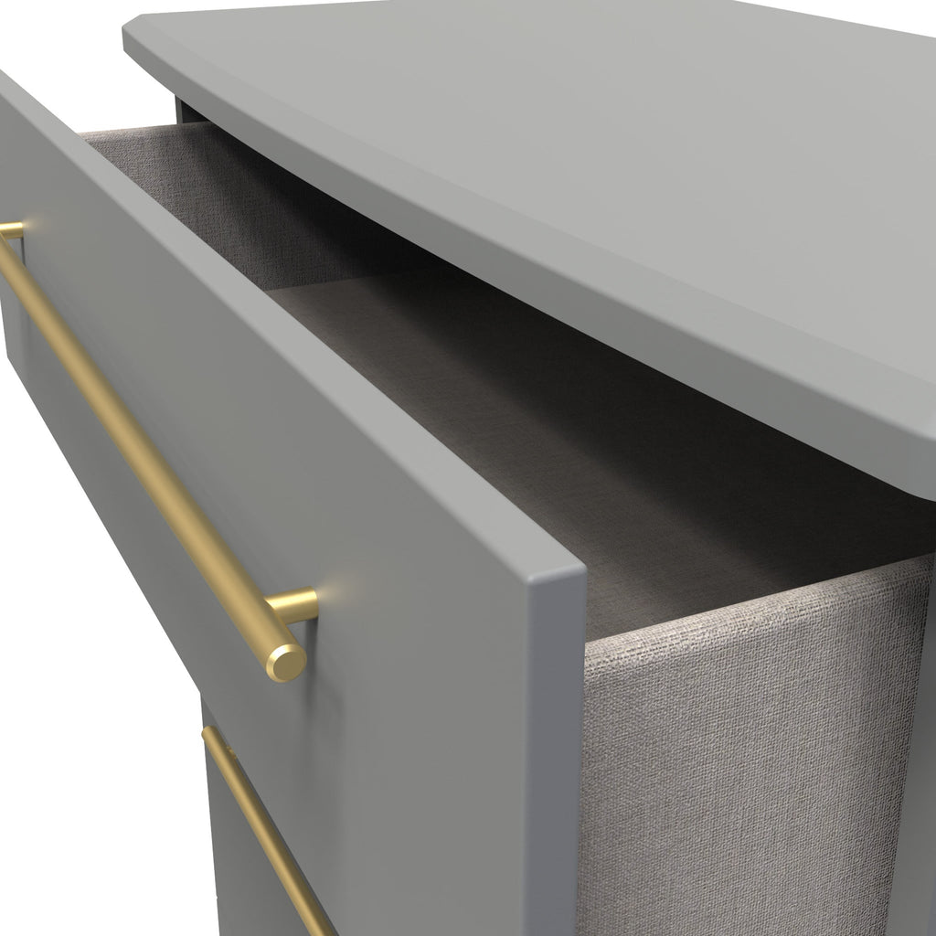 Commode profonde à 4 tiroirs Bramham grise