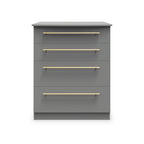 Commode profonde à 4 tiroirs Bramham grise