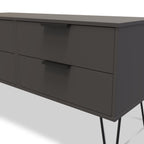 Meuble de rangement bas Moreno à 4 tiroirs