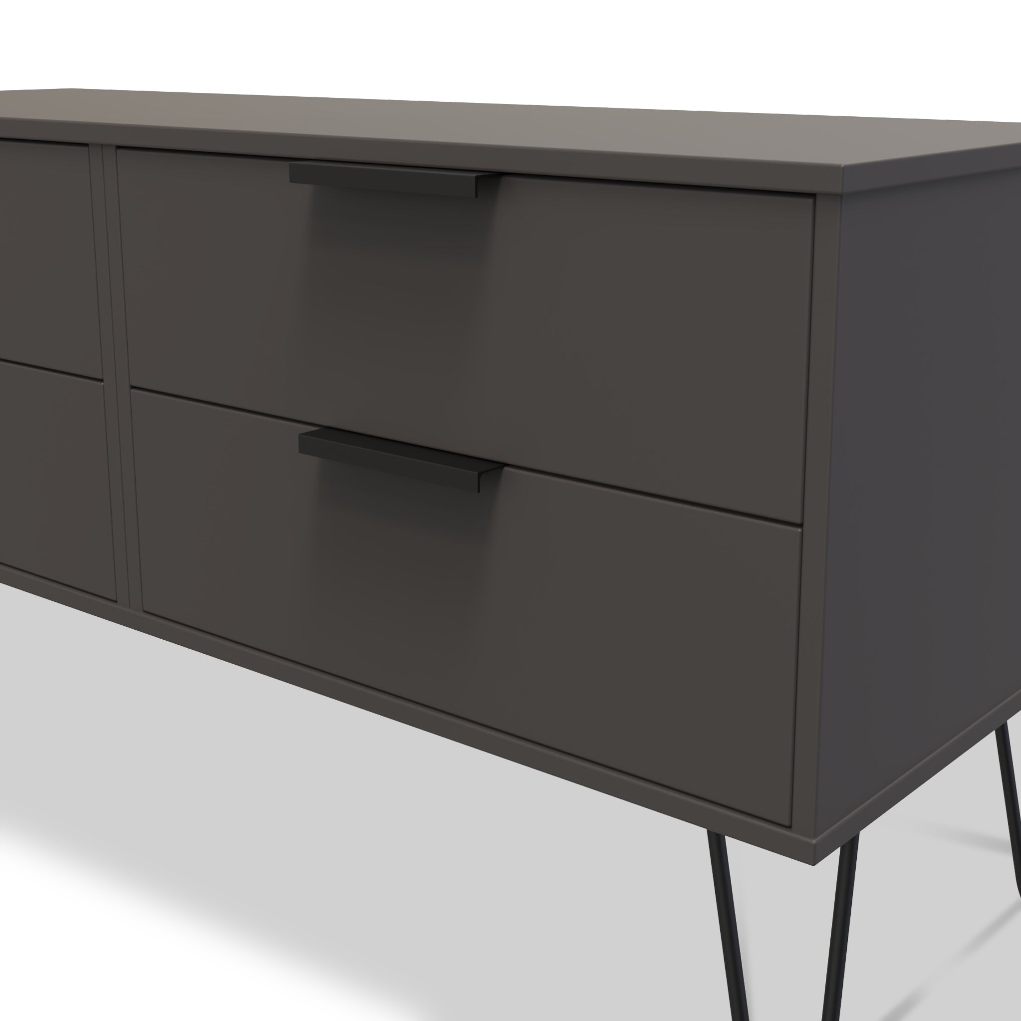 Meuble de rangement bas Moreno à 4 tiroirs