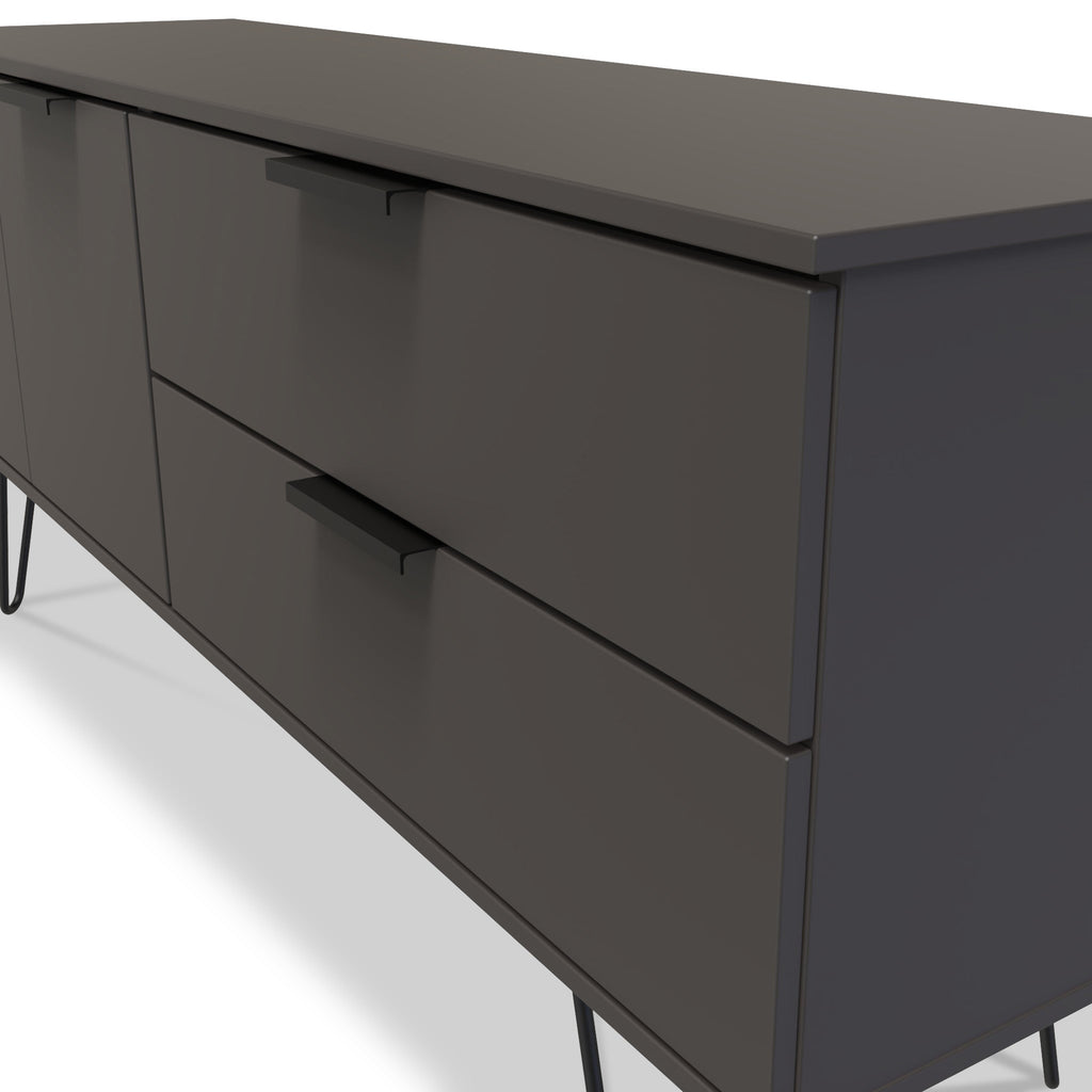 Buffet large Moreno à 2 tiroirs et 2 portes